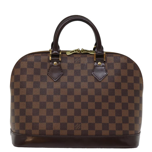 Louis Vuitton Alma Brown Canvas Hand Bag