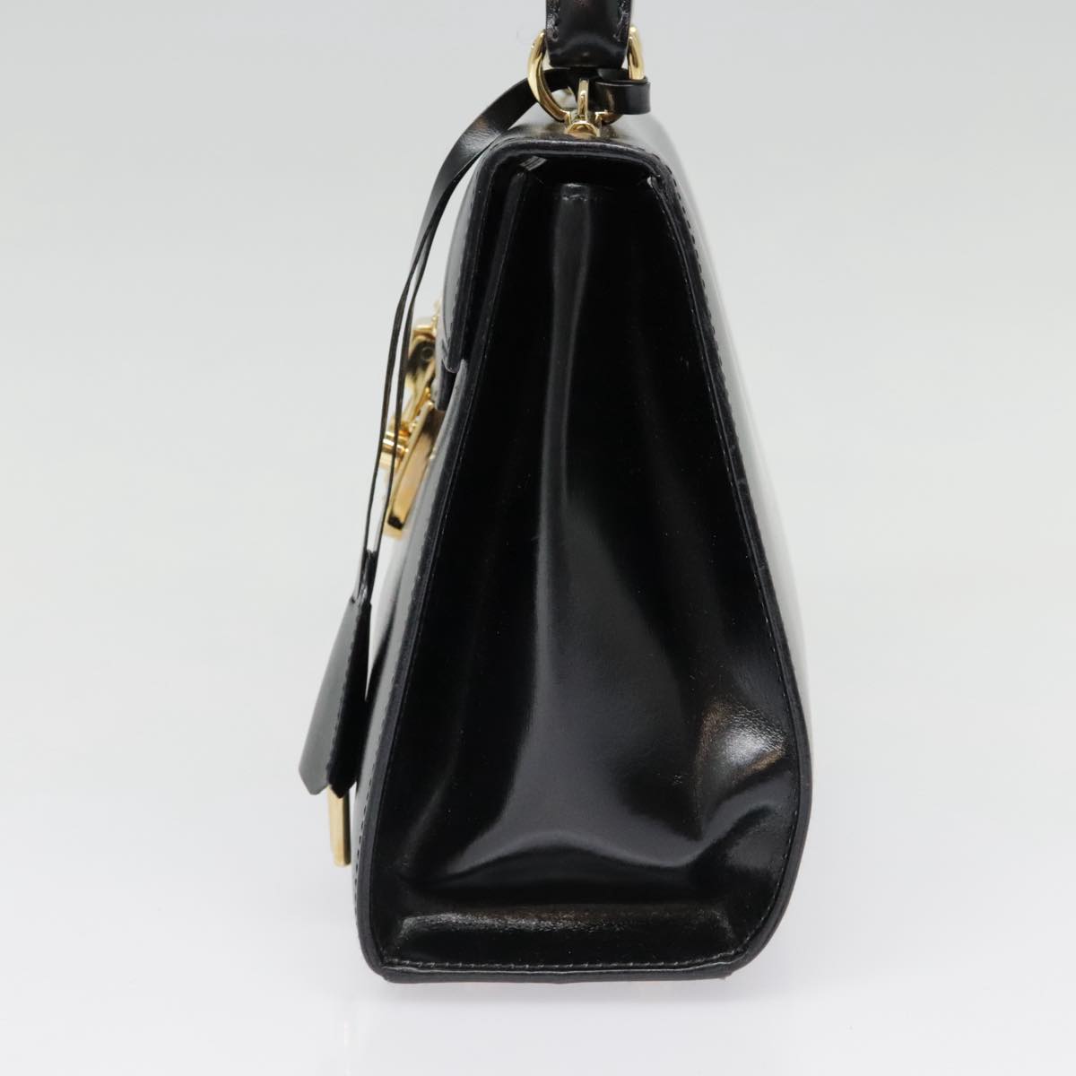 Gucci Lady Lock Black Leather Hand Bag