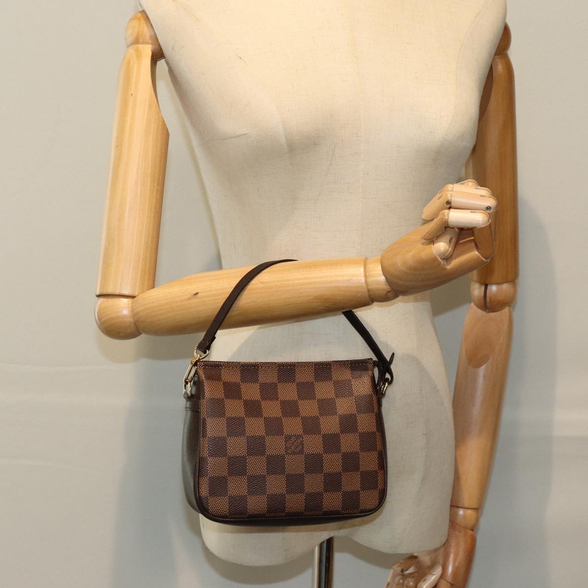 Louis Vuitton Cosmetic pouch Brown Canvas Clutch Bag