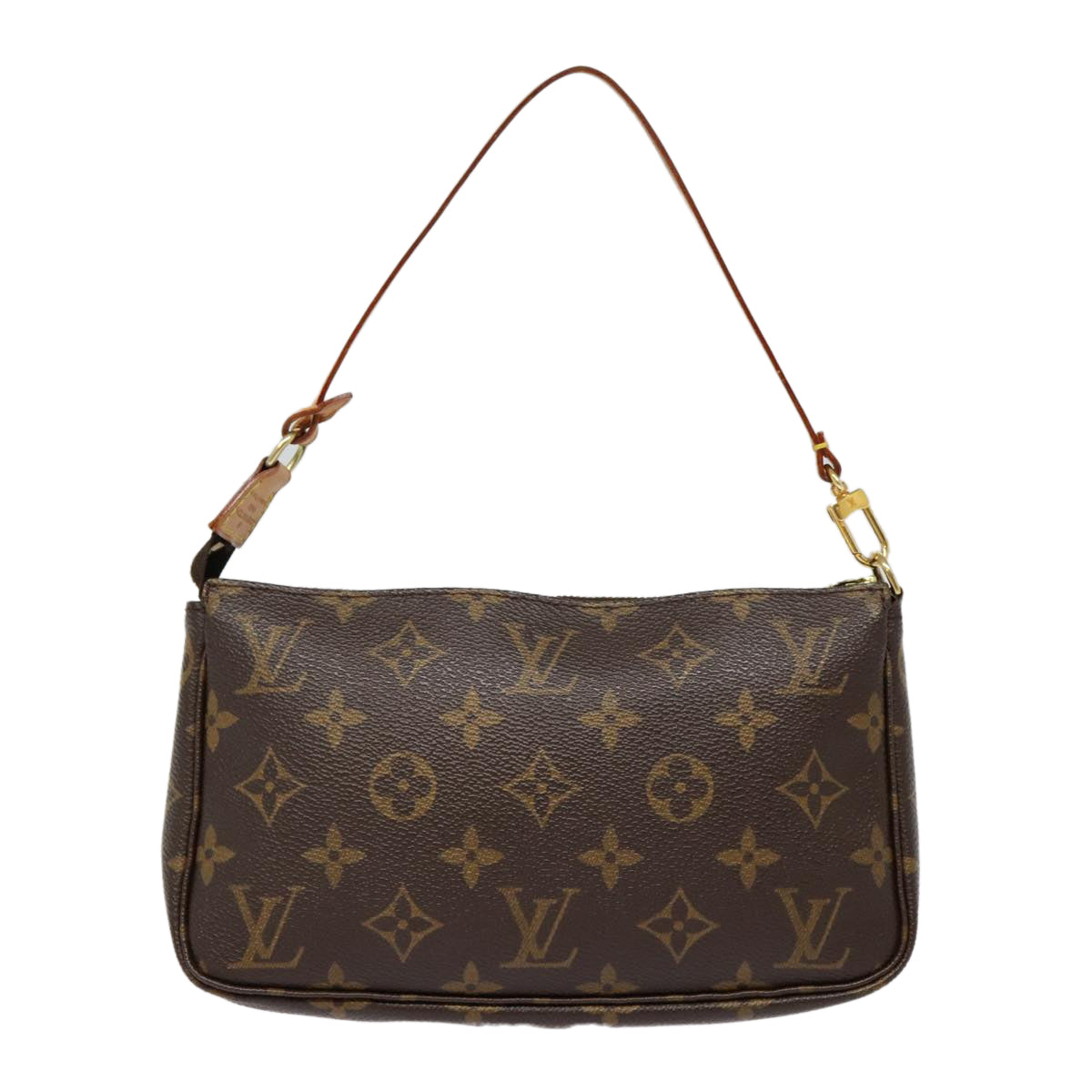 Louis Vuitton Pochette Accessoire Brown Canvas Clutch Bag