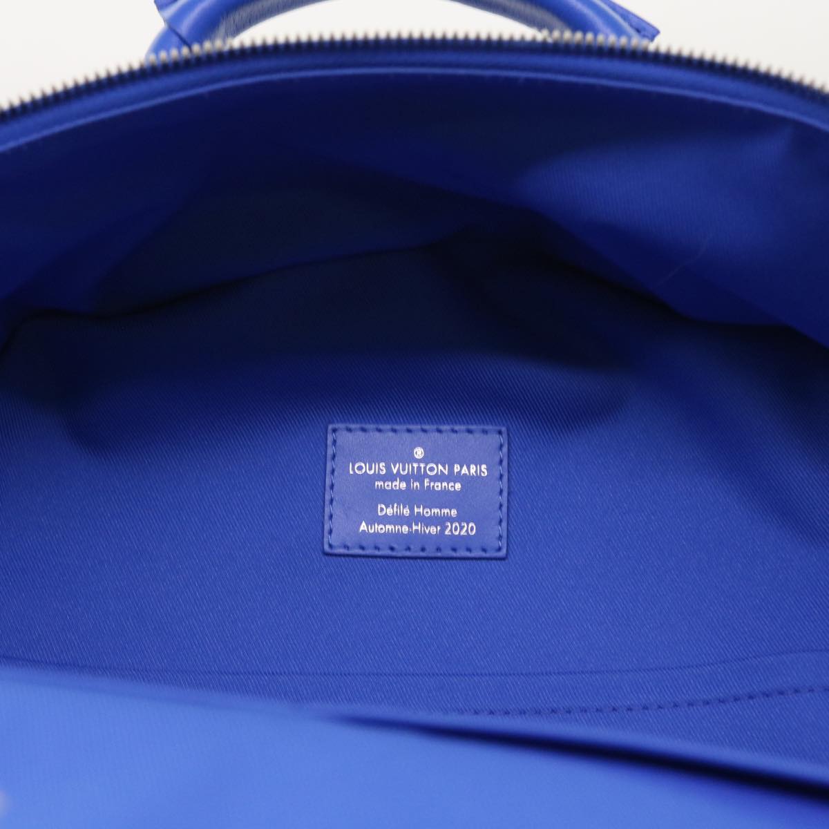 Louis Vuitton Blue Canvas Backpack Bag