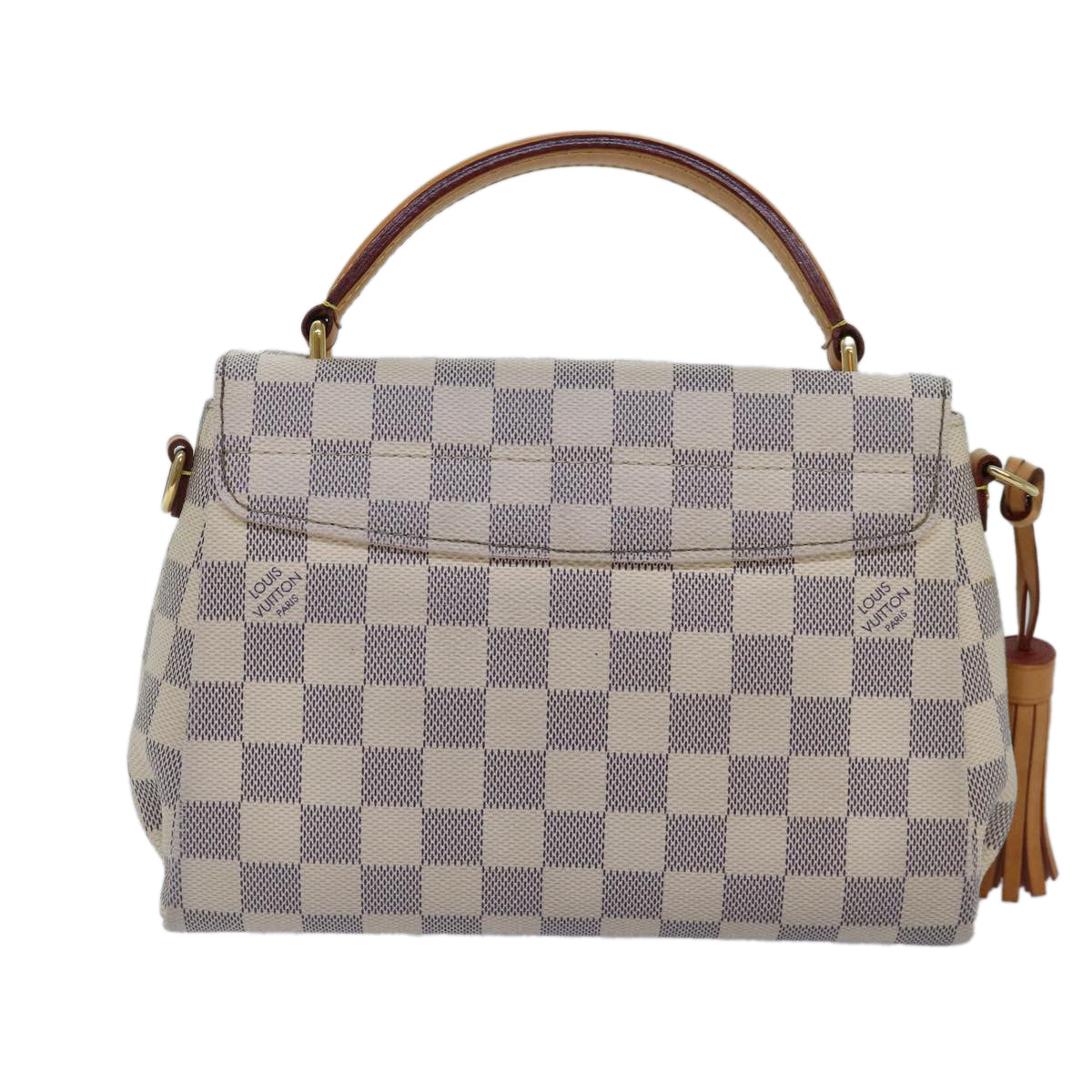 Louis Vuitton Croisette White Canvas Hand Bag