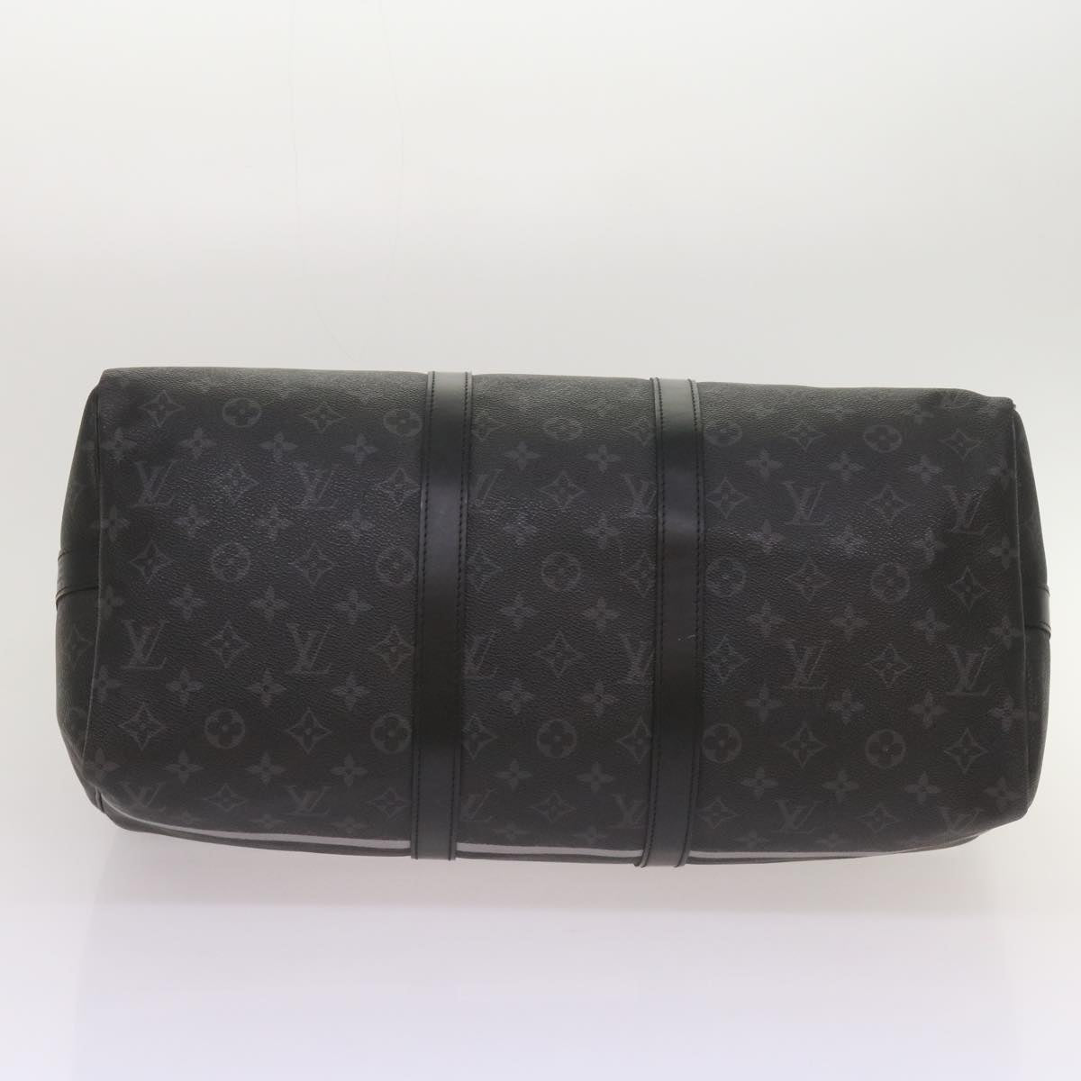 Louis Vuitton Keepall Bandouliere 45 Black Canvas Travel Bag