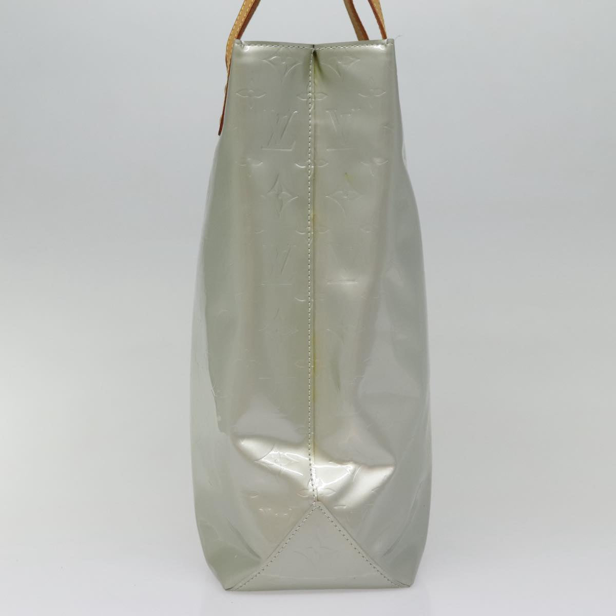 Louis Vuitton Reade Grey Patent Leather Tote Bag