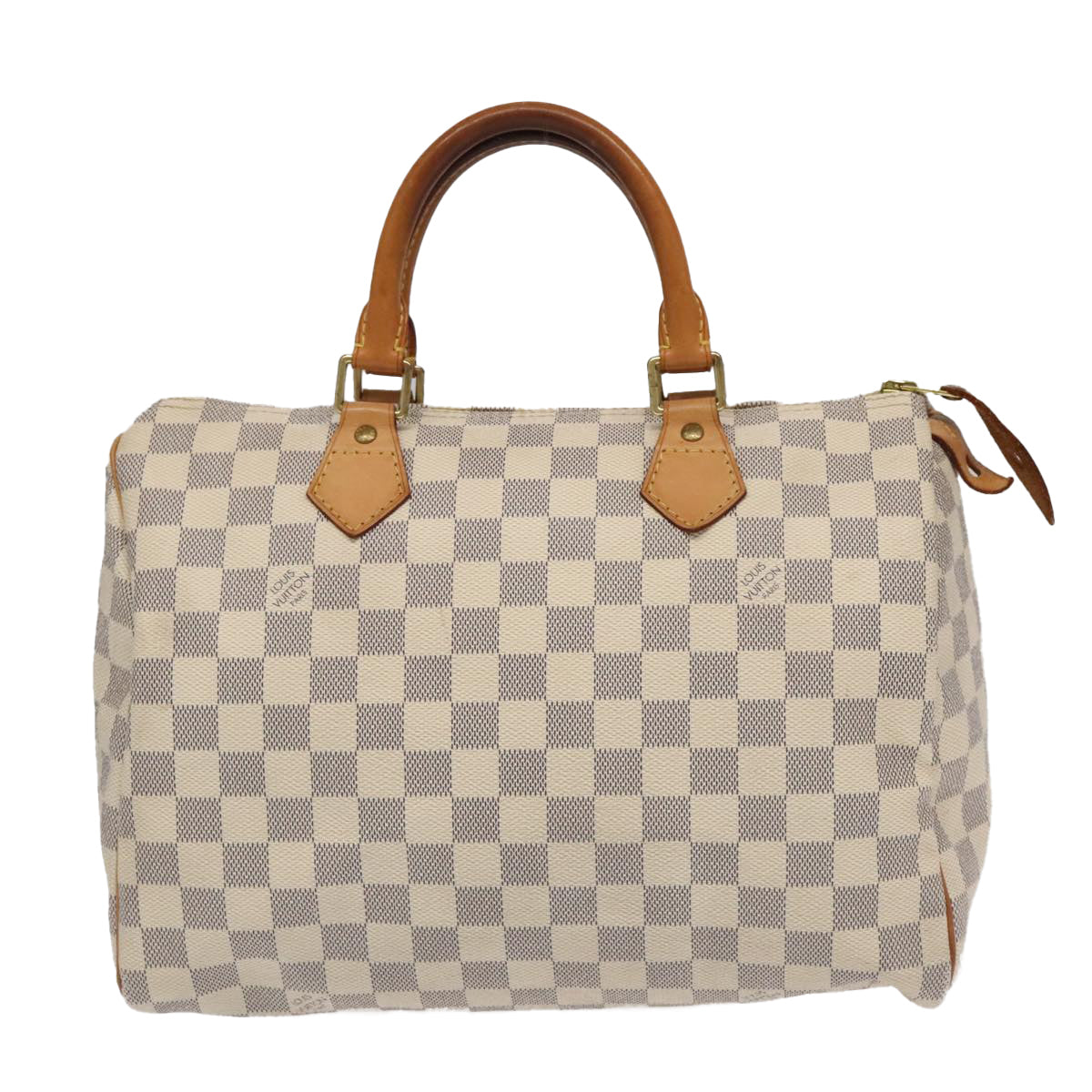 Louis Vuitton Speedy 30 White Canvas Hand Bag