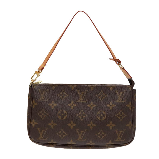 Louis Vuitton Pochette Accessoire Brown Canvas Clutch Bag