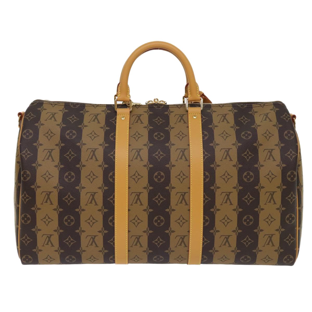 Louis Vuitton Keepall Bandouliere 50 Brown Canvas Travel Bag