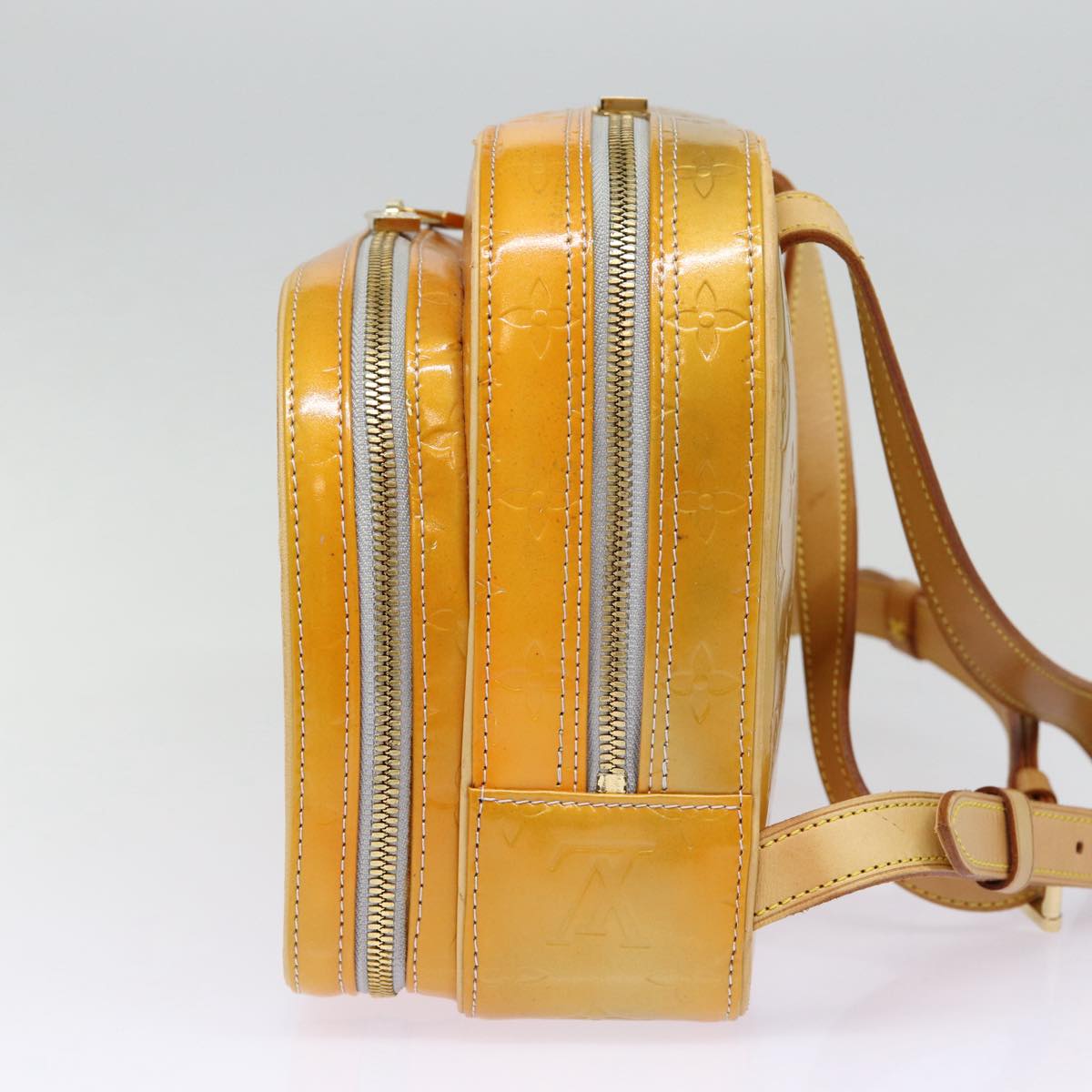 Louis Vuitton Murray Yellow Patent Leather Backpack Bag