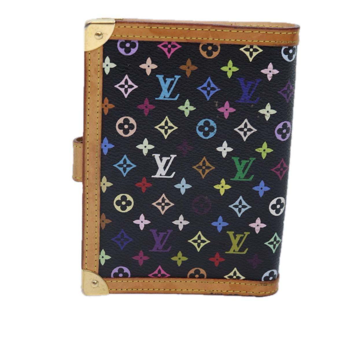 Louis Vuitton Agenda PM Black Canvas Wallet Accessories