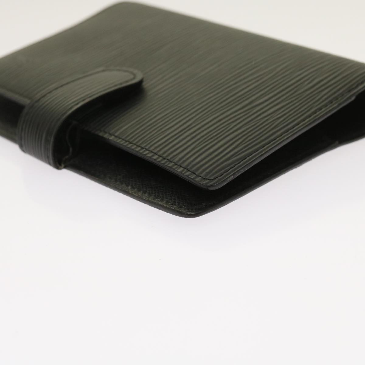 Louis Vuitton COUVERTURE AGENDA FONCTIONNEL PM Black Leather Wallet Accessories