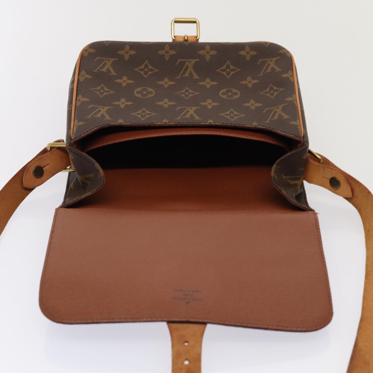 Louis Vuitton Cartouchière Brown Canvas Shoulder Bag