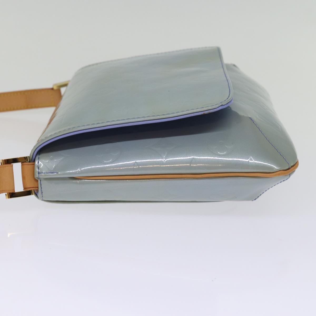 Louis Vuitton Thompson Street Grey Patent Leather Shoulder Bag