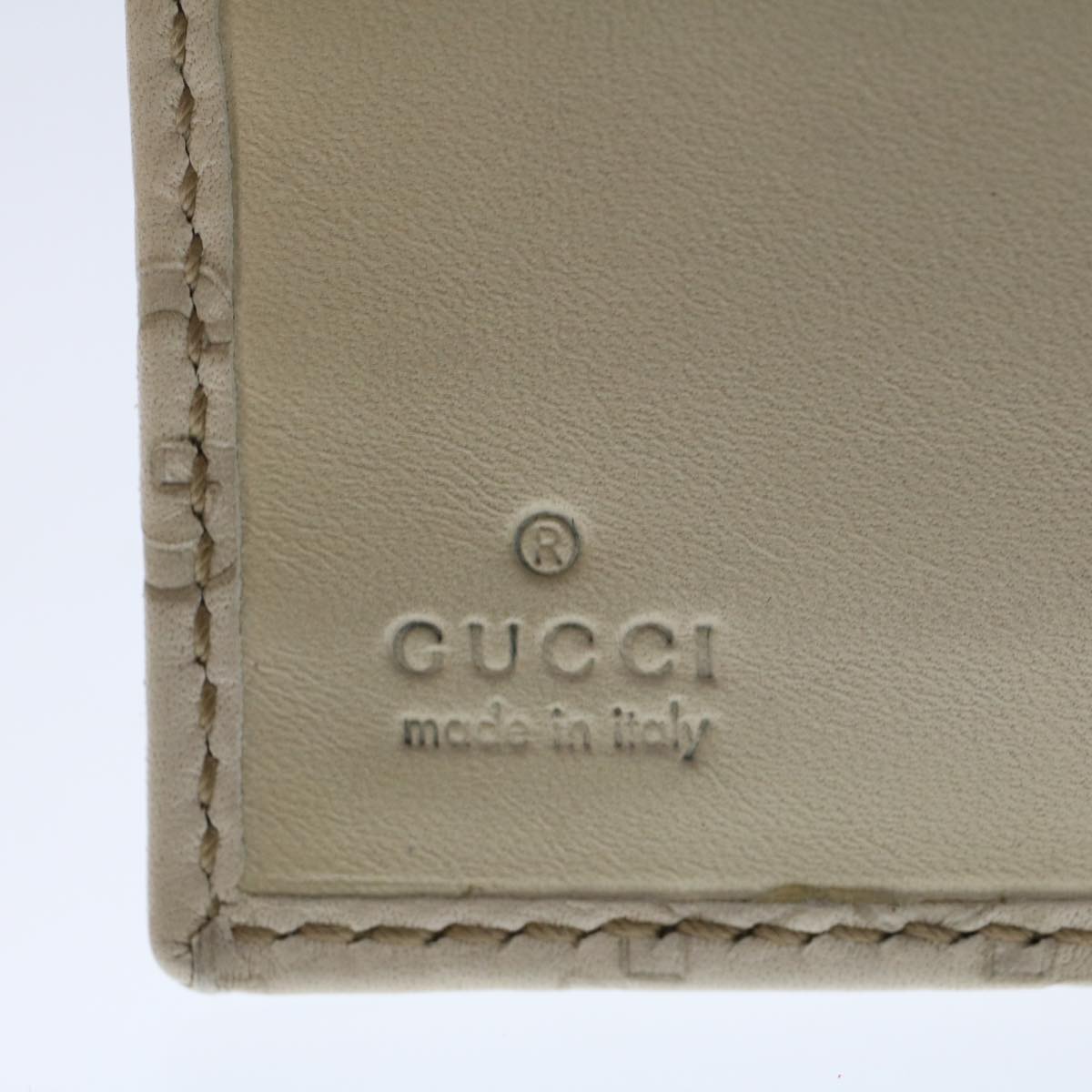 Gucci Guccissima White Canvas Wallet Accessories