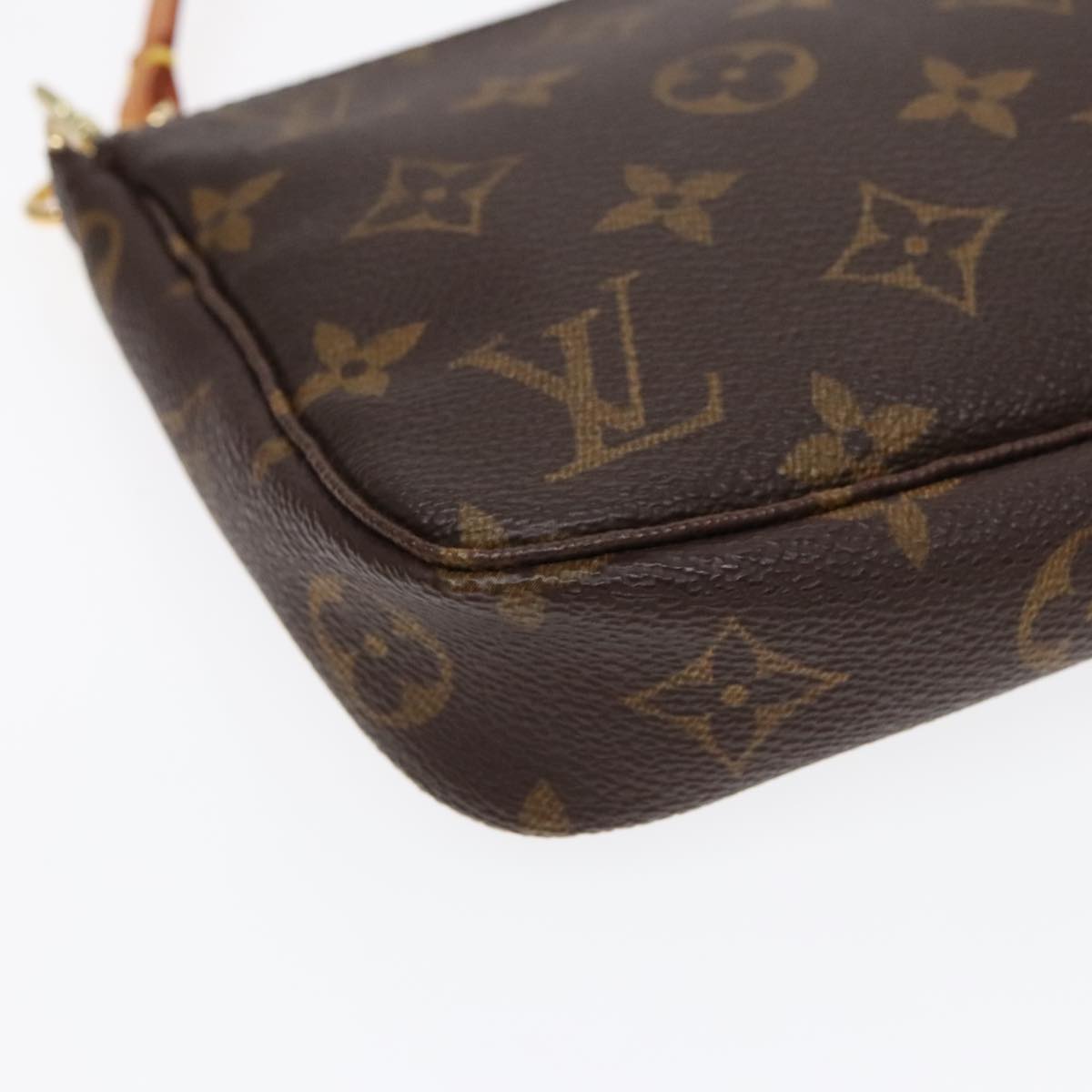 Louis Vuitton Pochette Accessoire Brown Canvas Clutch Bag