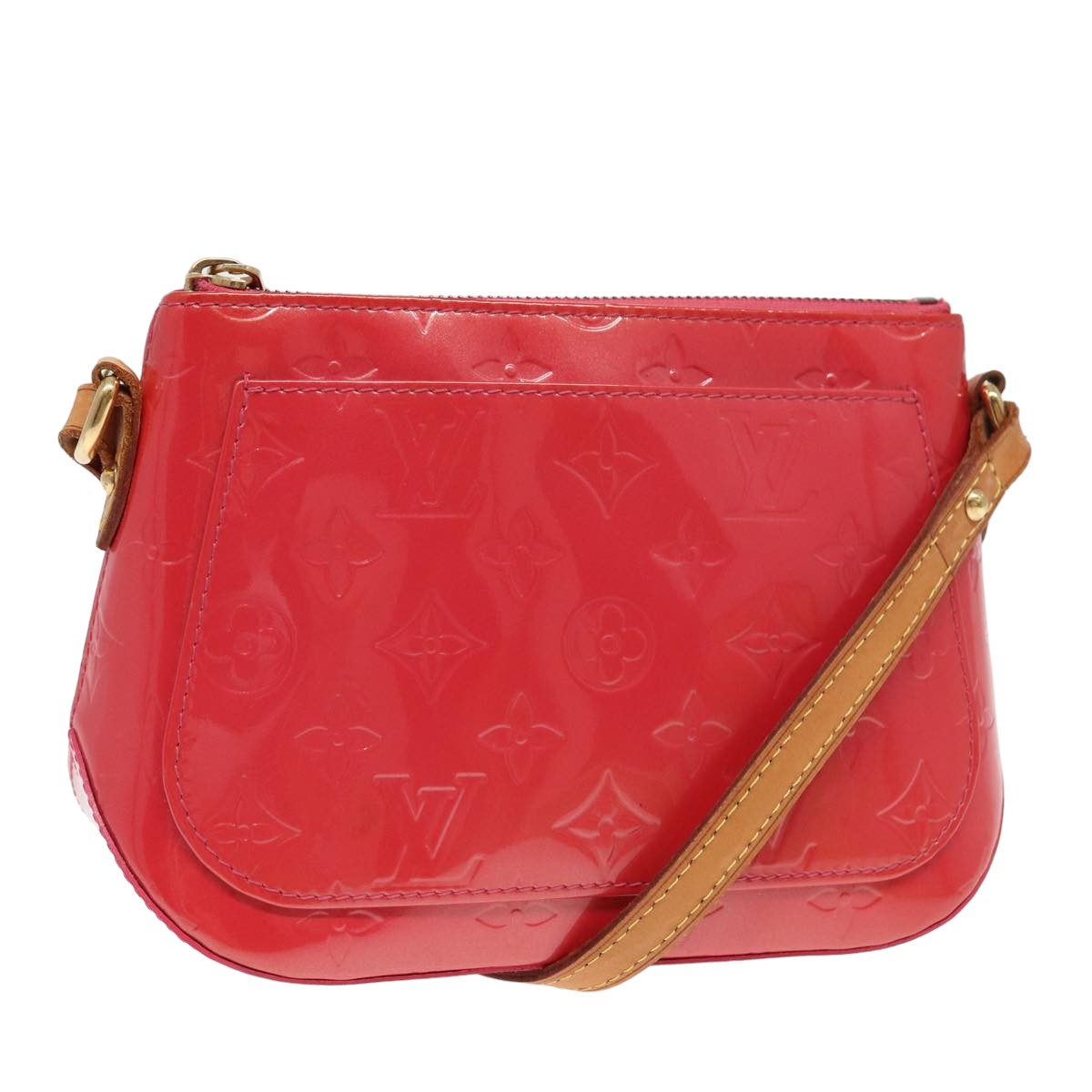 Louis Vuitton Minna Red Patent Leather Shoulder Bag