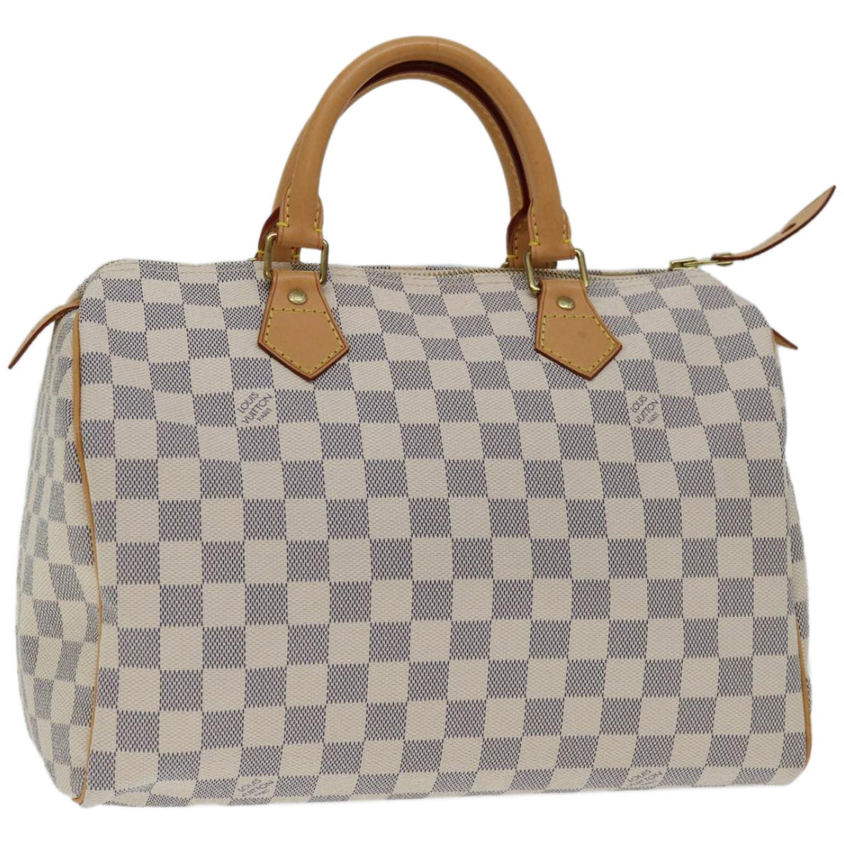 Louis Vuitton Speedy 30 White Canvas Hand Bag