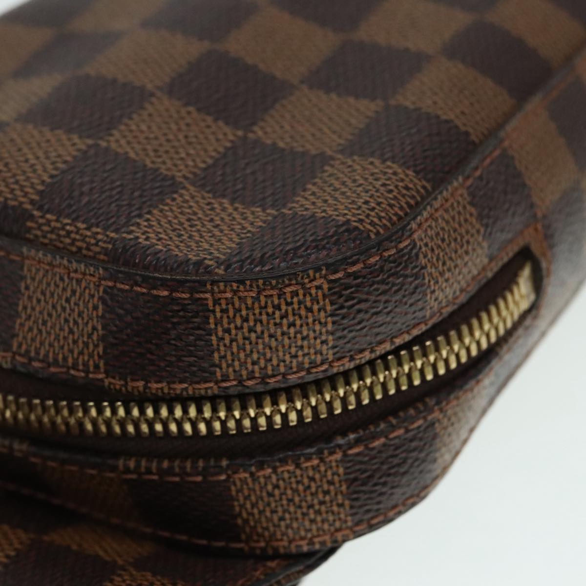 Louis Vuitton Geronimos Brown Canvas Shoulder Bag