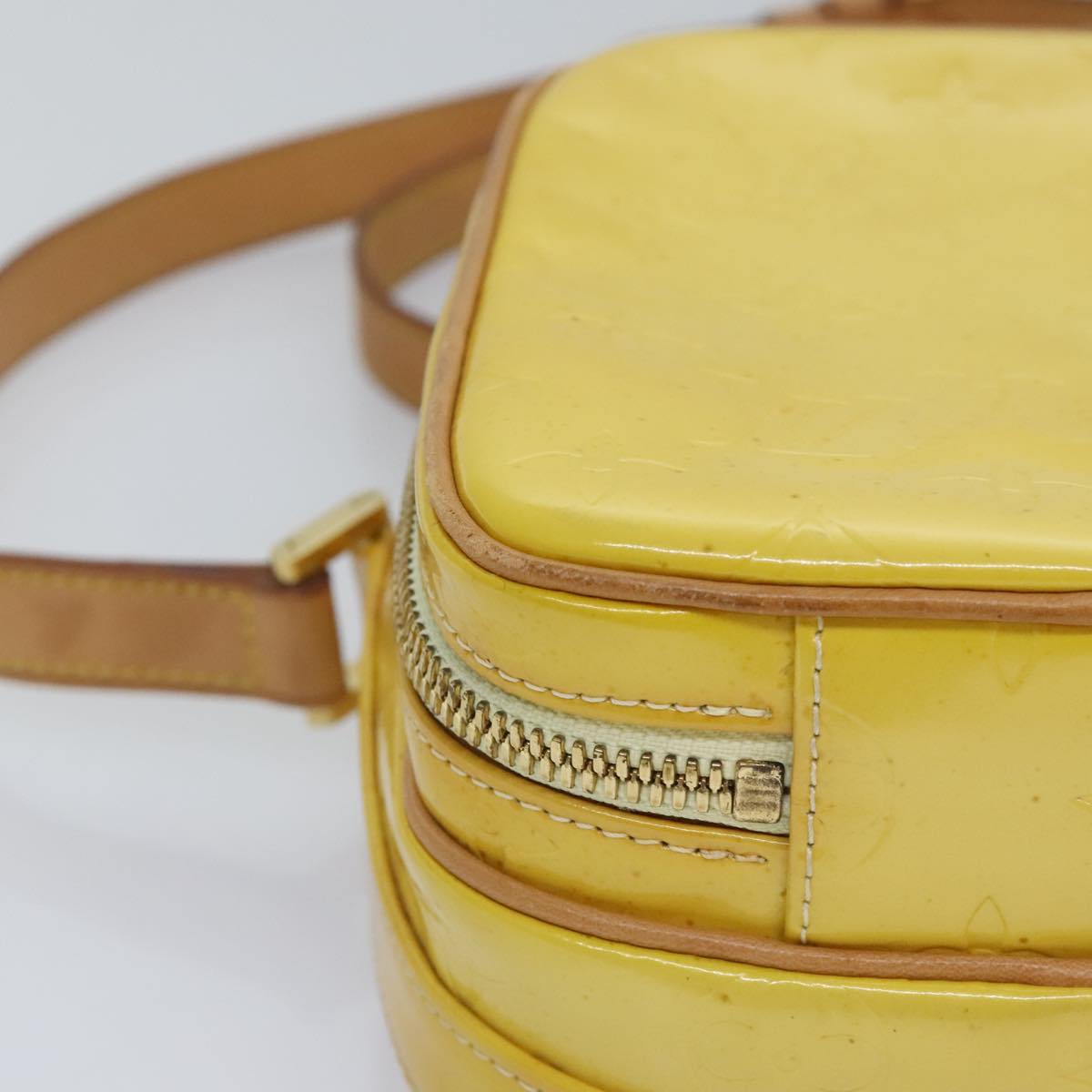 Louis Vuitton Wooster Yellow Patent Leather Shoulder Bag