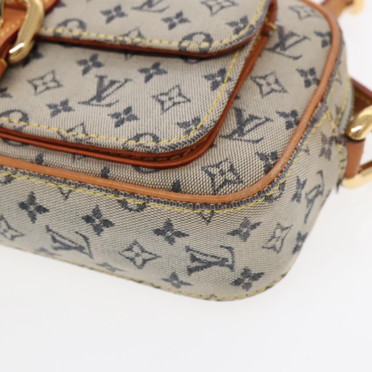 Louis Vuitton Juliette Blue Canvas Shoulder Bag