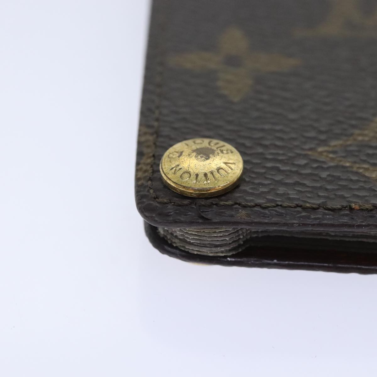 Louis Vuitton Porte carte crédit Pression Brown Canvas Wallet Accessories