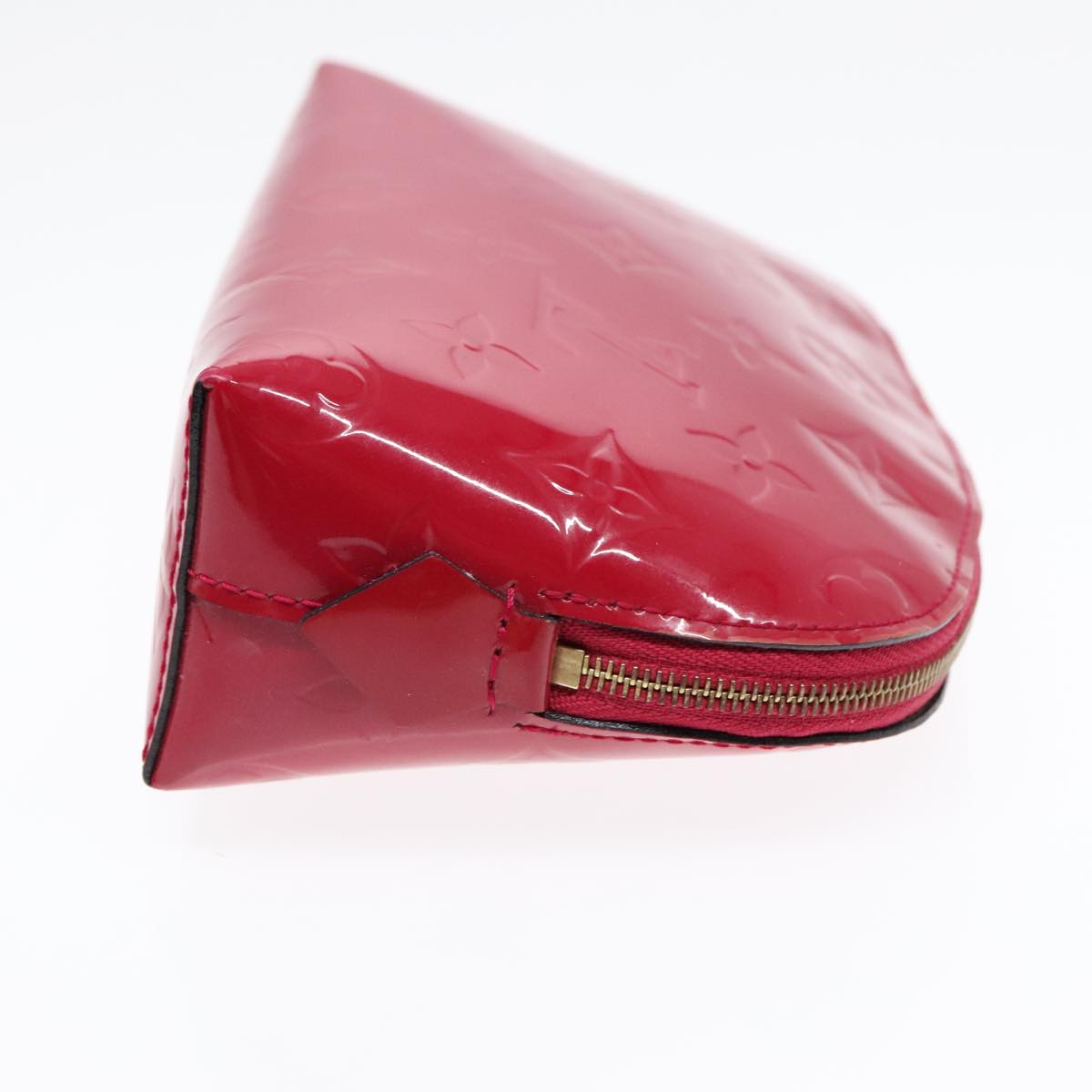 Louis Vuitton Cosmetic Pouch Red Patent Leather Clutch Bag