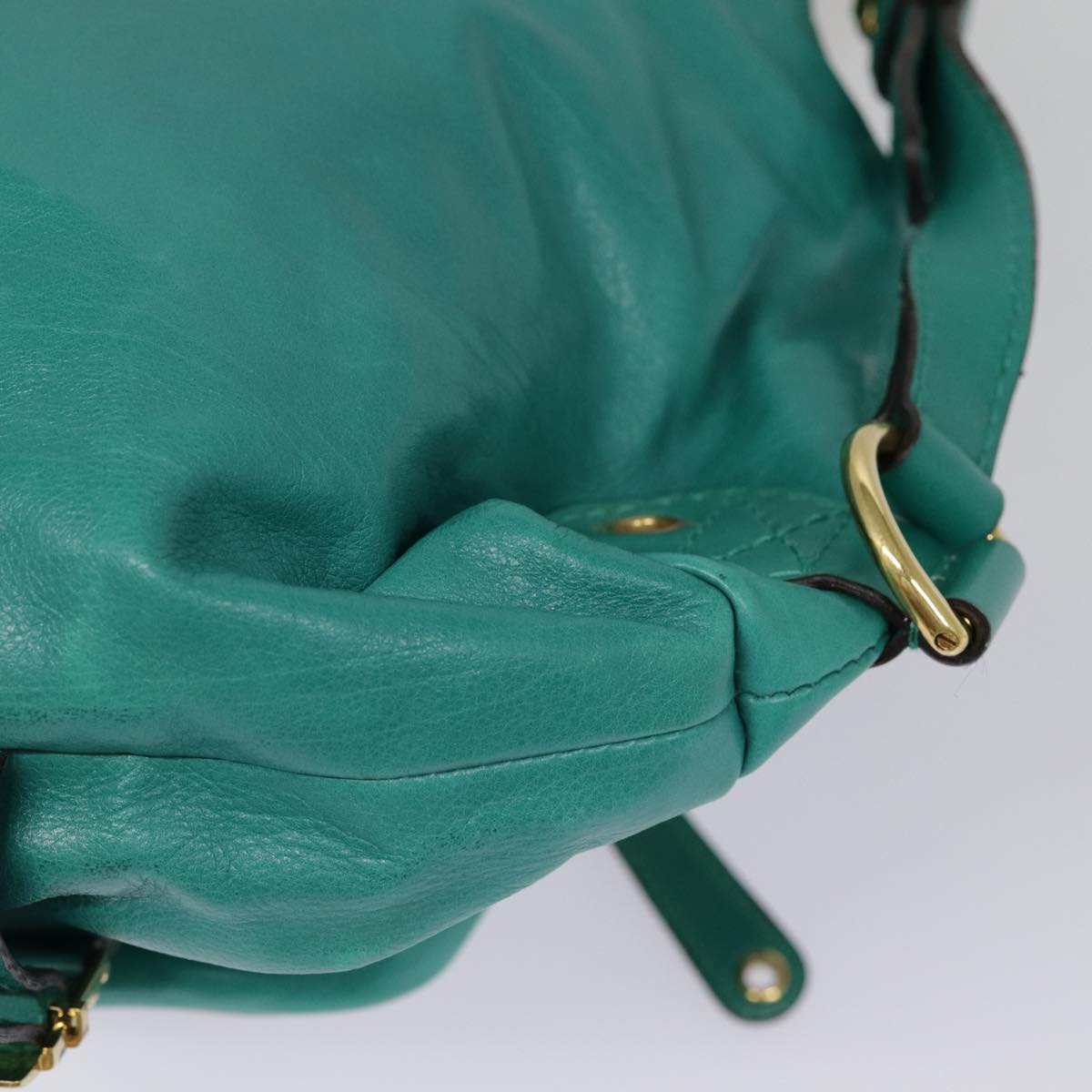 Gucci Green Leather Backpack Bag