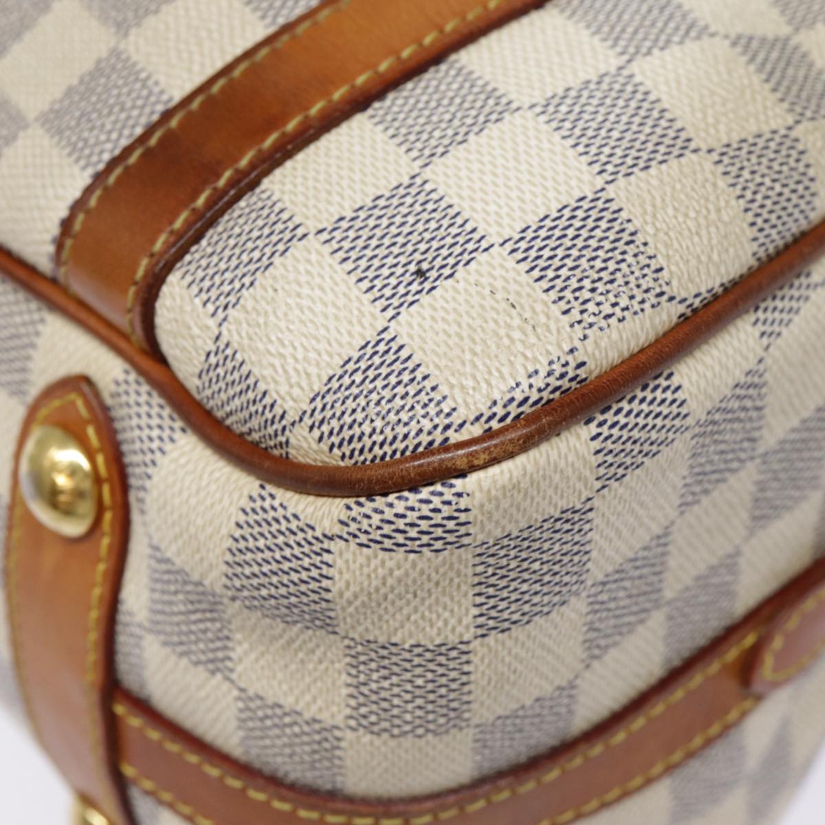 Louis Vuitton Stresa White Canvas Shoulder Bag