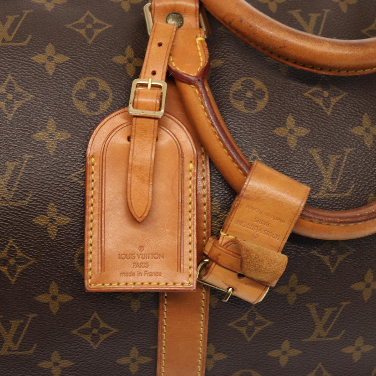 Louis Vuitton Keepall 60 Brown Canvas Travel Bag