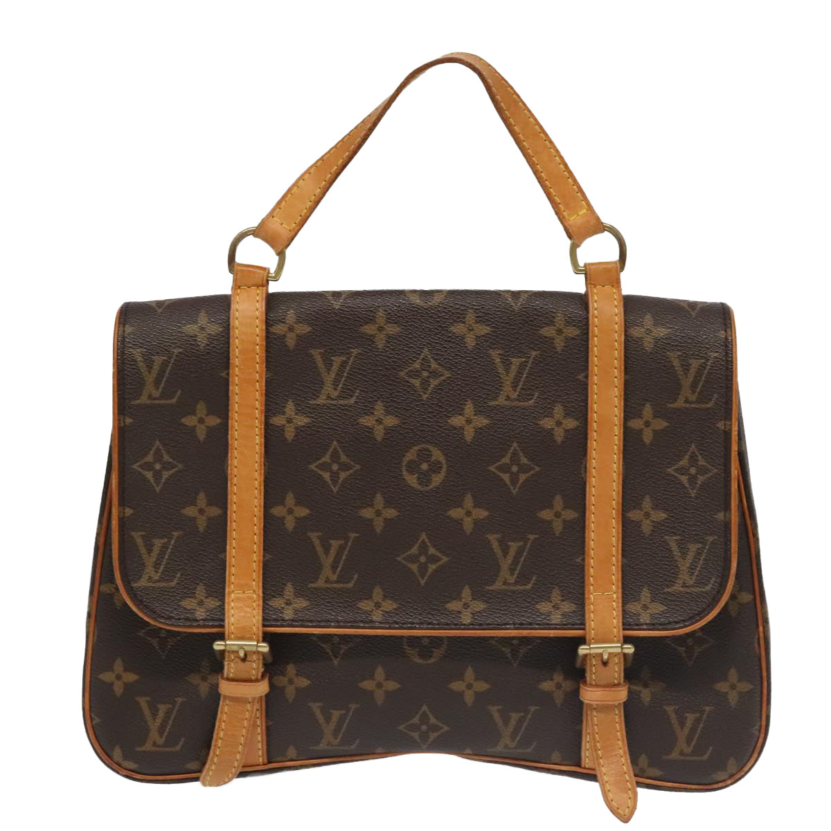 Louis Vuitton Marelle Brown Canvas Hand Bag