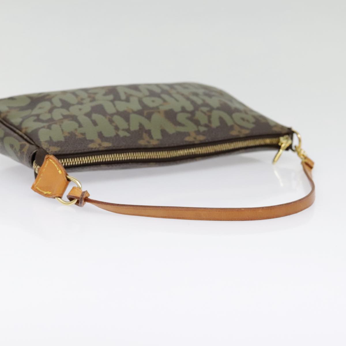 Louis Vuitton Pochette Accessoire Brown Canvas Clutch Bag