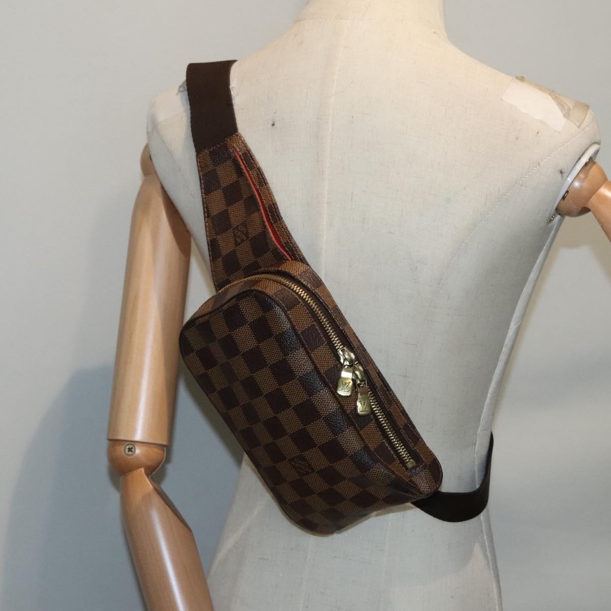 Louis Vuitton Geronimos Brown Canvas Shoulder Bag