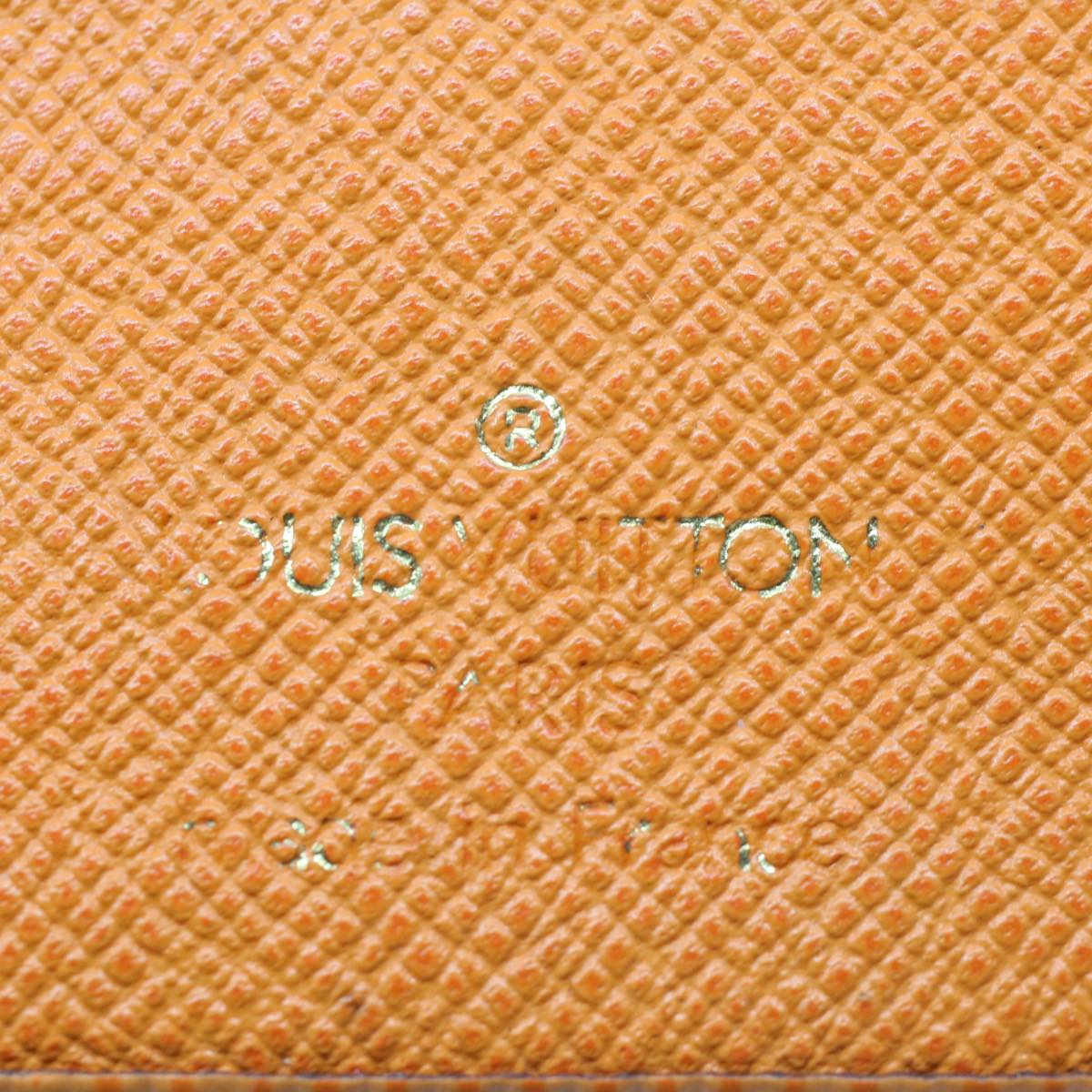 Louis Vuitton Viennois Orange Leather Wallet Accessories