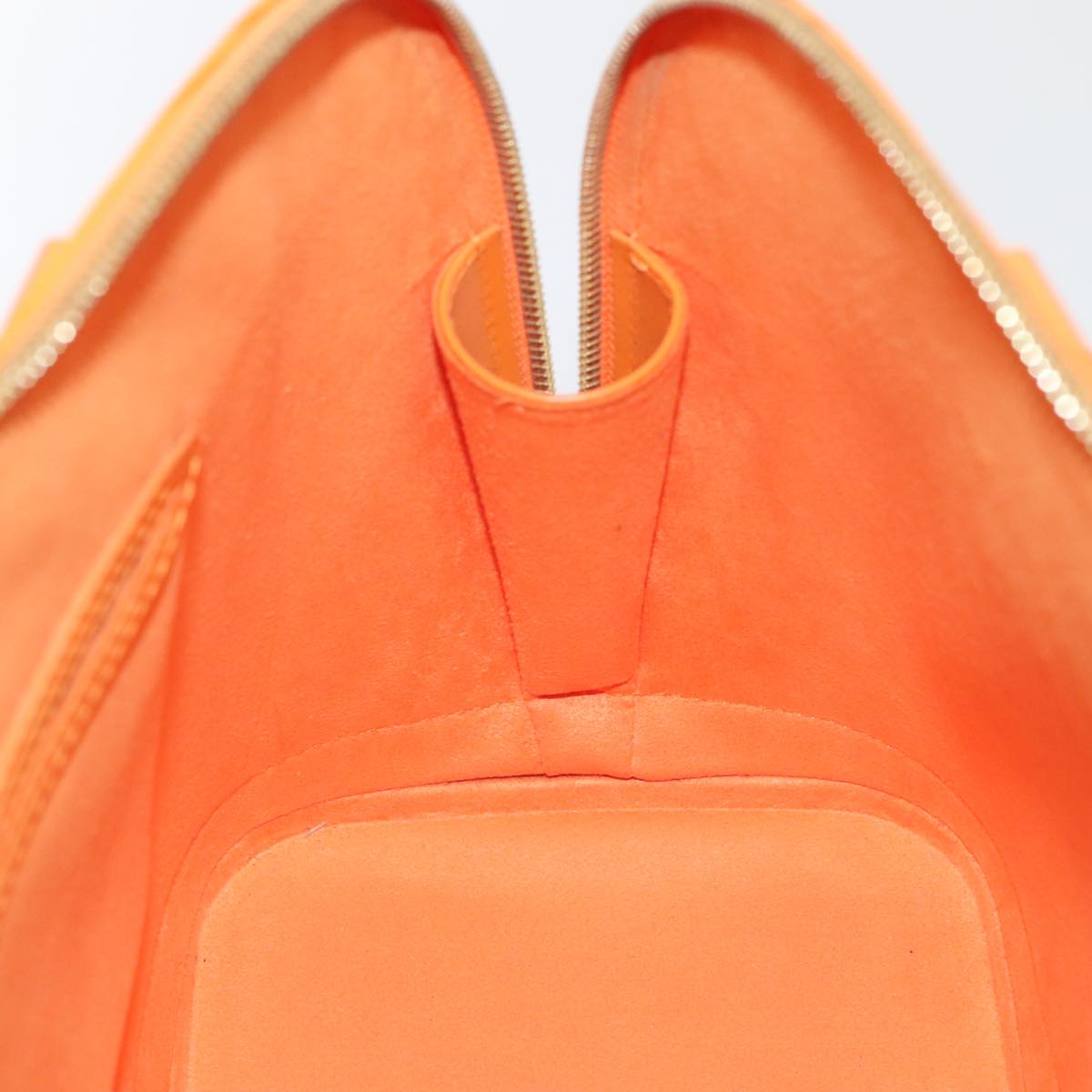 Louis Vuitton Alma Orange Leather Hand Bag