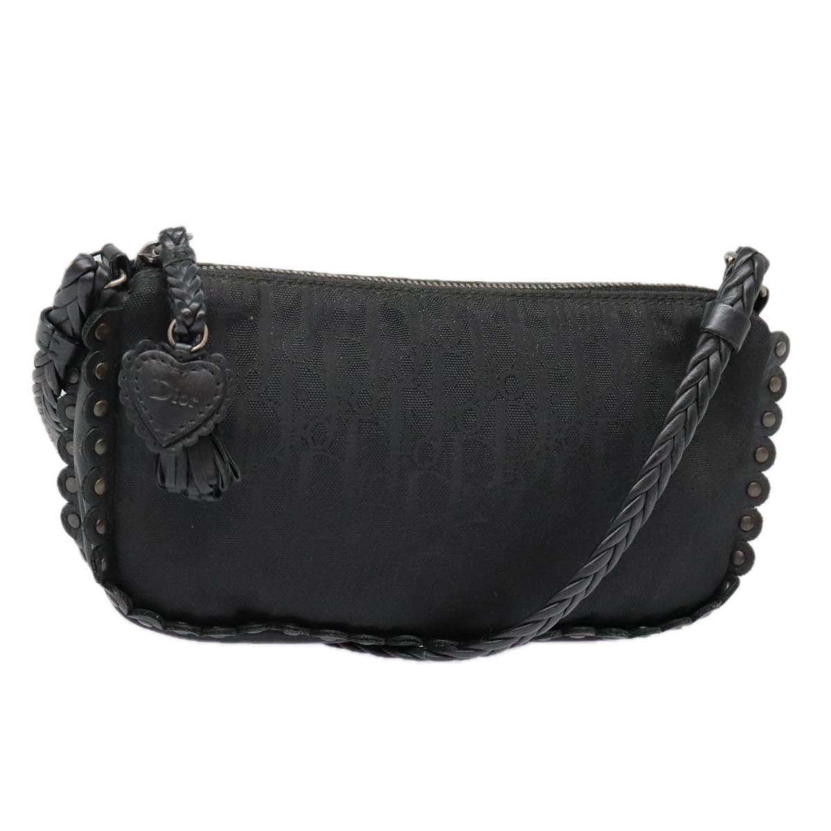 Dior Trotter Black Canvas Shoulder Bag