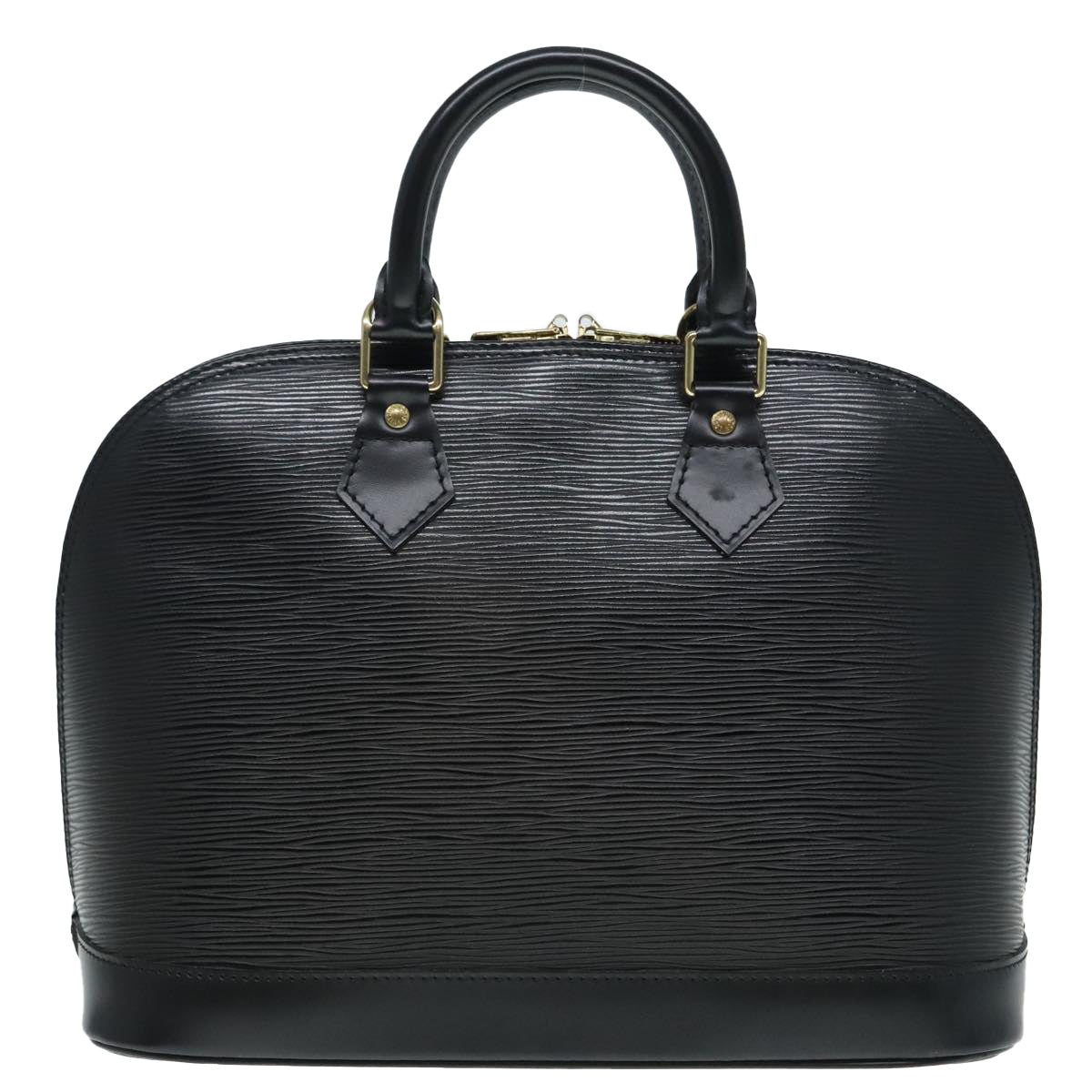 Louis Vuitton Alma Black Leather Hand Bag