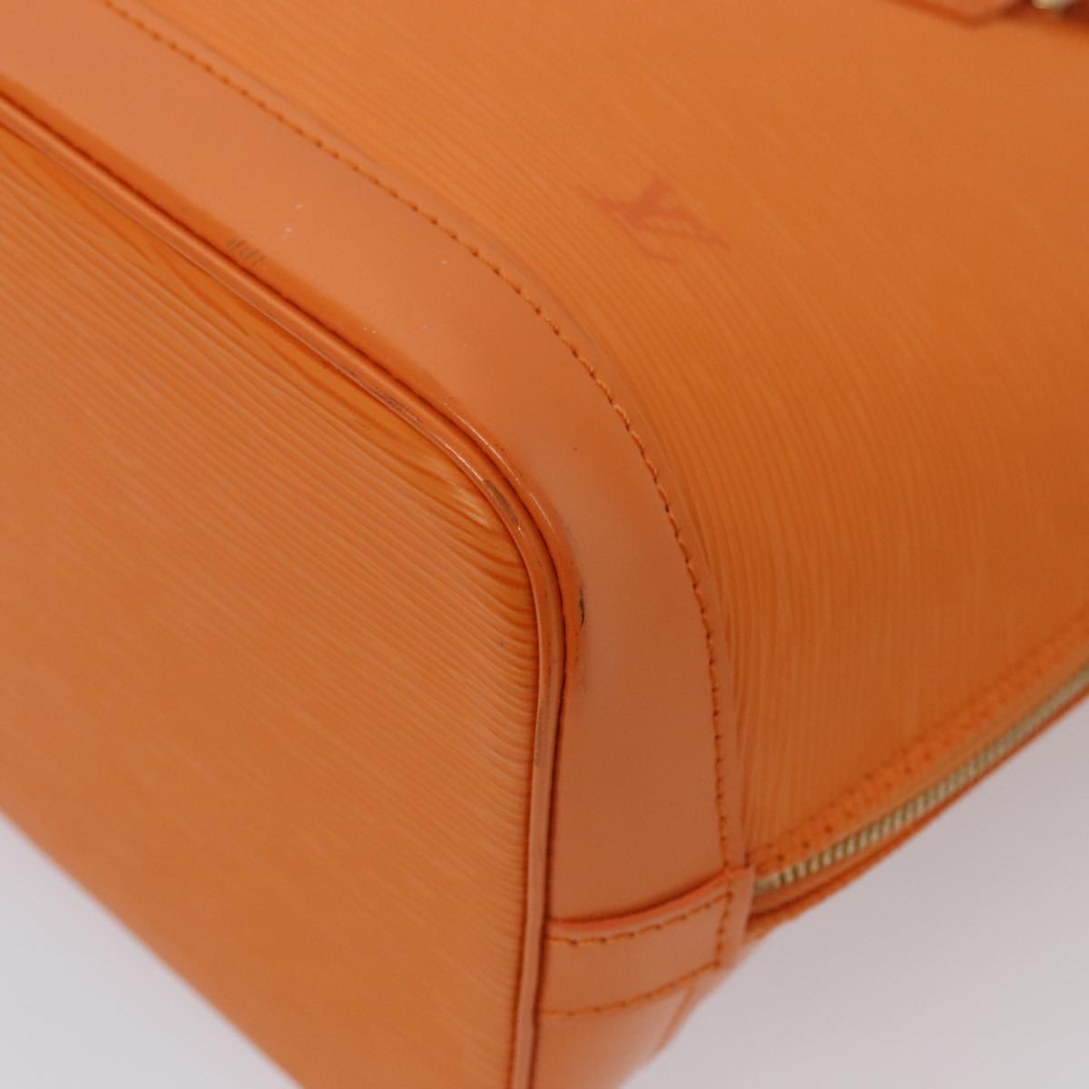 Louis Vuitton Alma Orange Leather Hand Bag