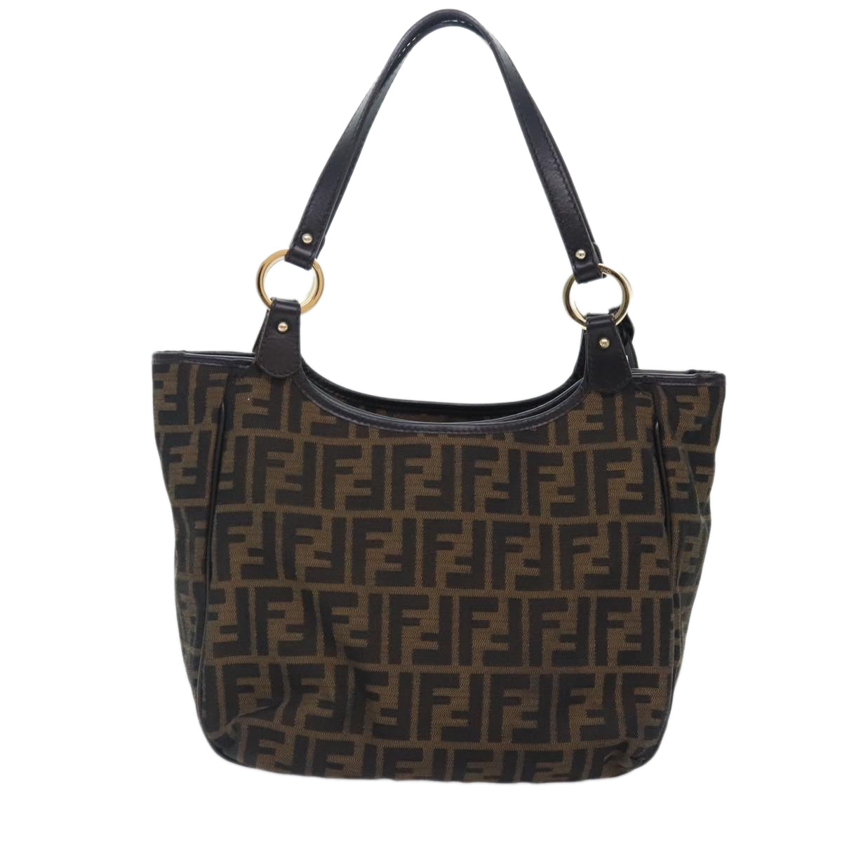 Fendi Brown Canvas Tote Bag