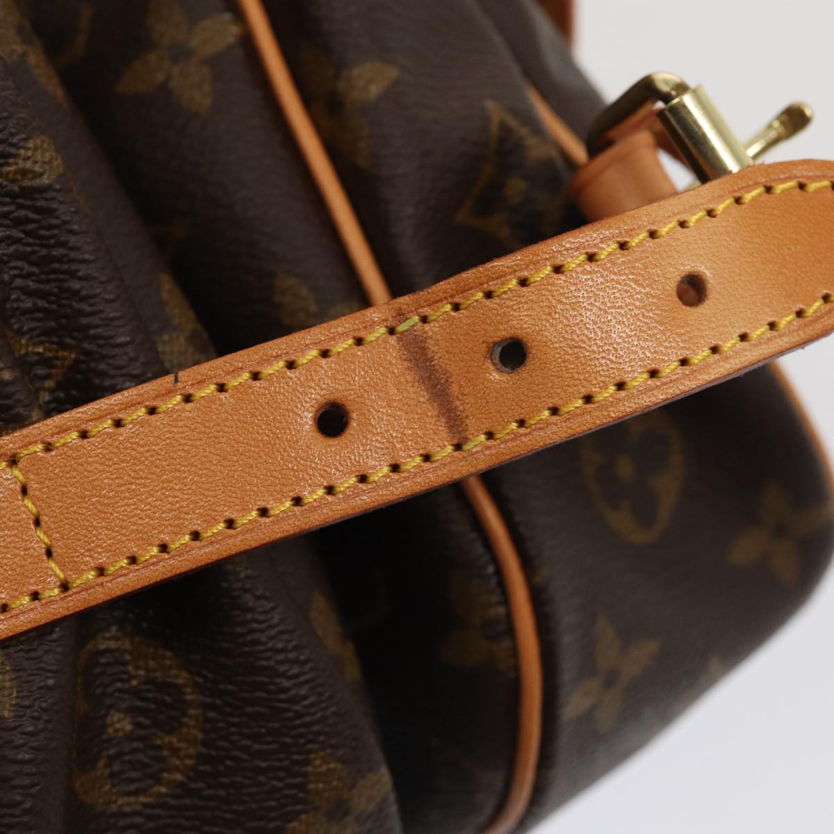 Louis Vuitton Saumur Brown Canvas Shoulder Bag