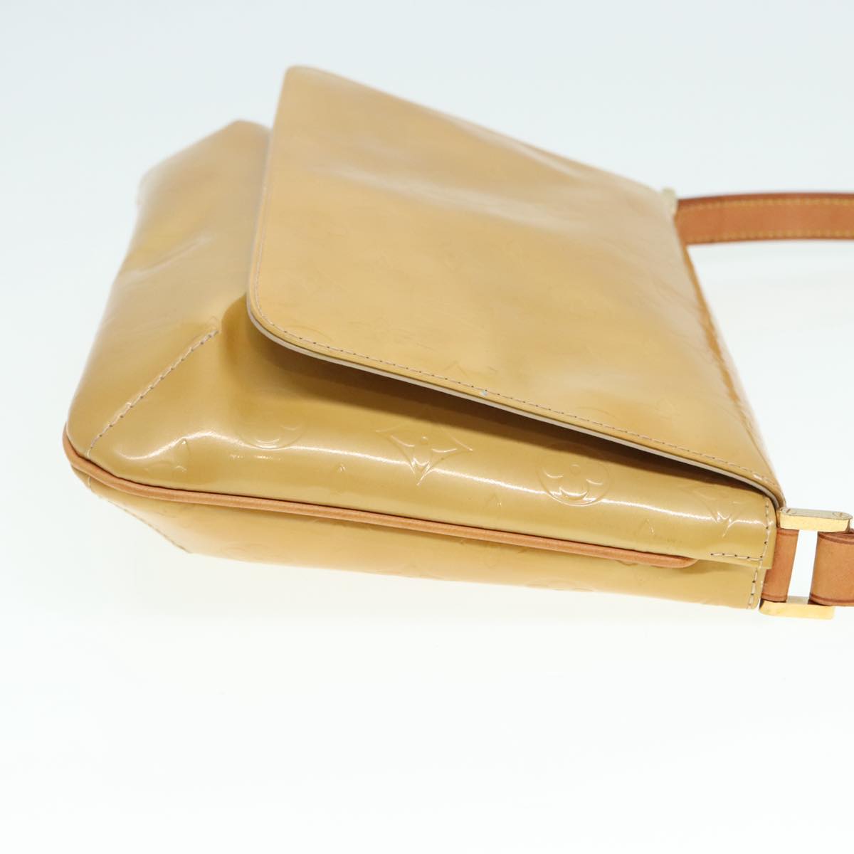 Louis Vuitton Thompson Street Beige Patent Leather Shoulder Bag