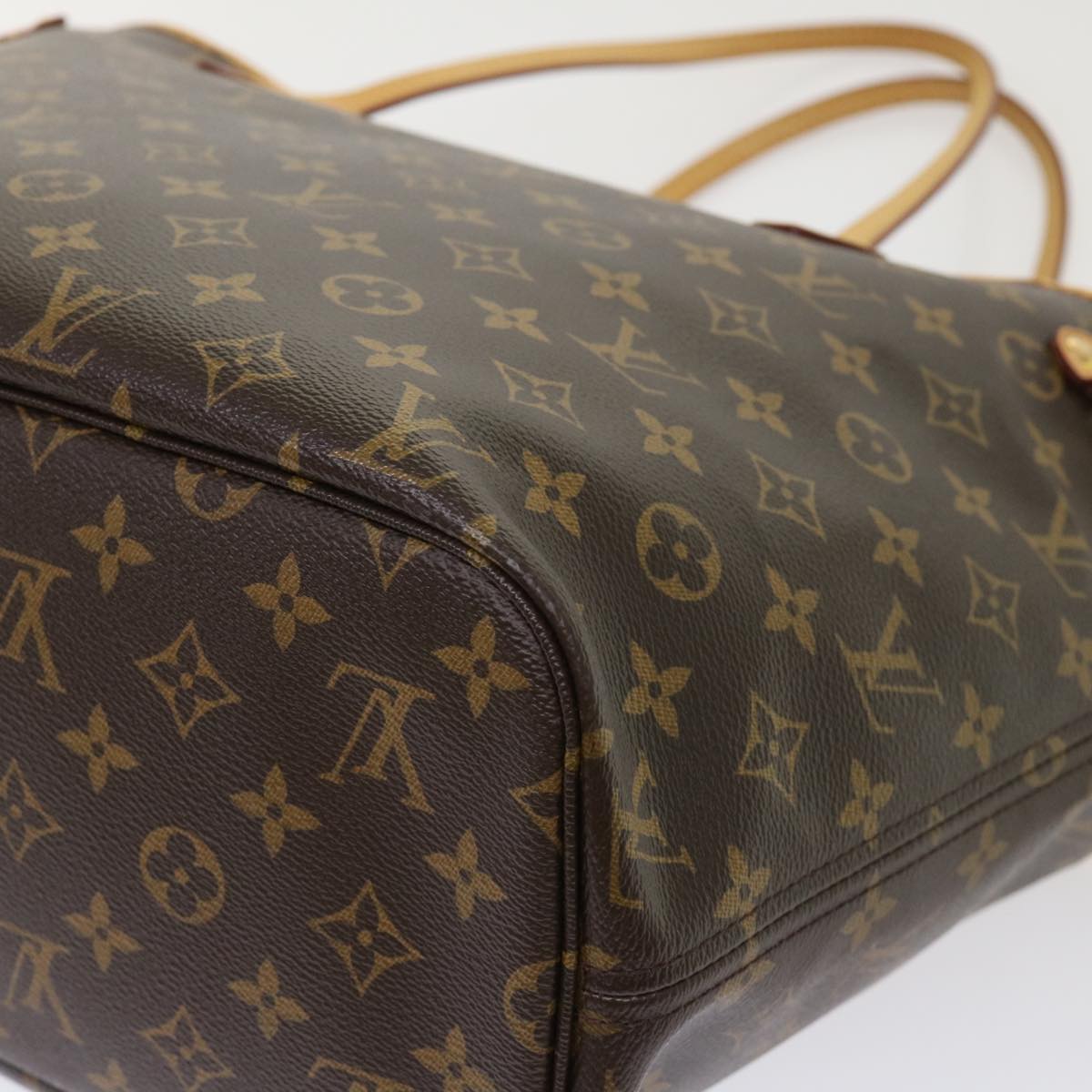 Louis Vuitton Neverfull MM Brown Canvas Tote Bag