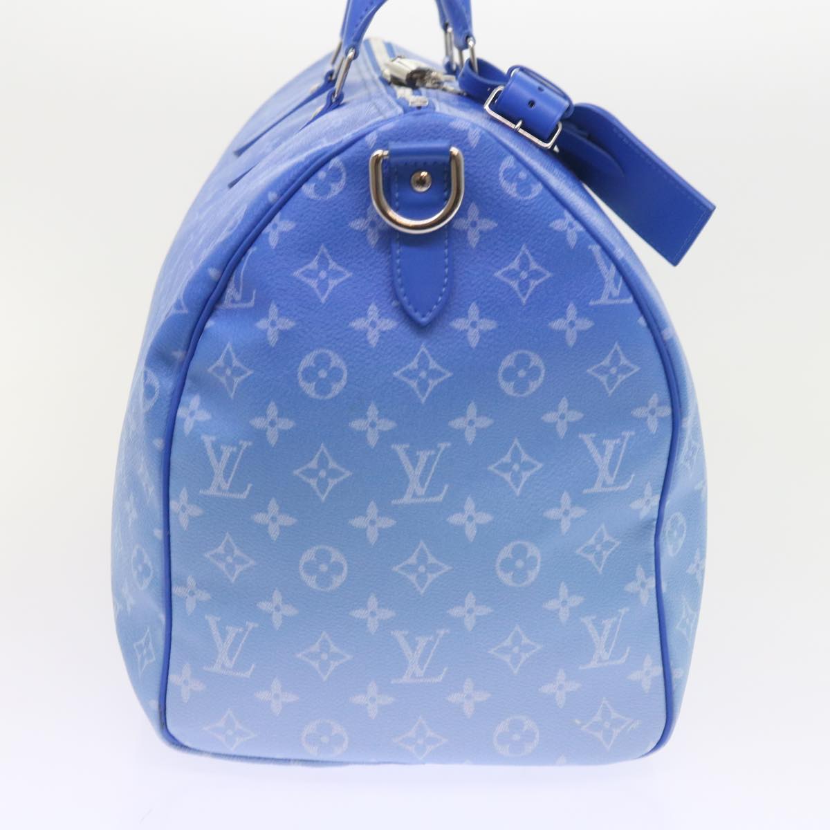 Louis Vuitton Keepall Bandouliere 50 Blue Canvas Travel Bag