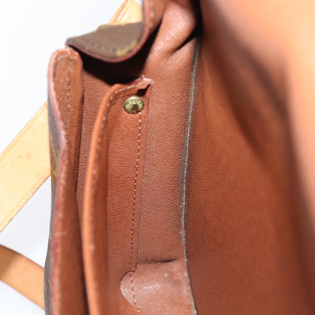 Louis Vuitton Cartouchière Brown Canvas Shoulder Bag