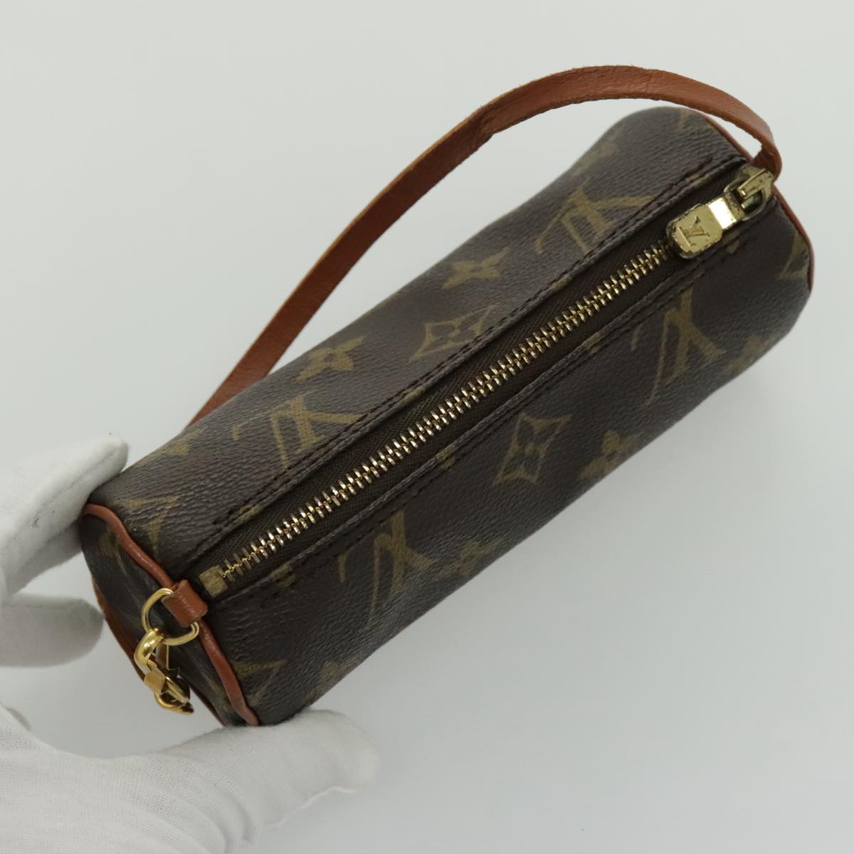 Louis Vuitton Mini baby papillon Brown Canvas Clutch Bag