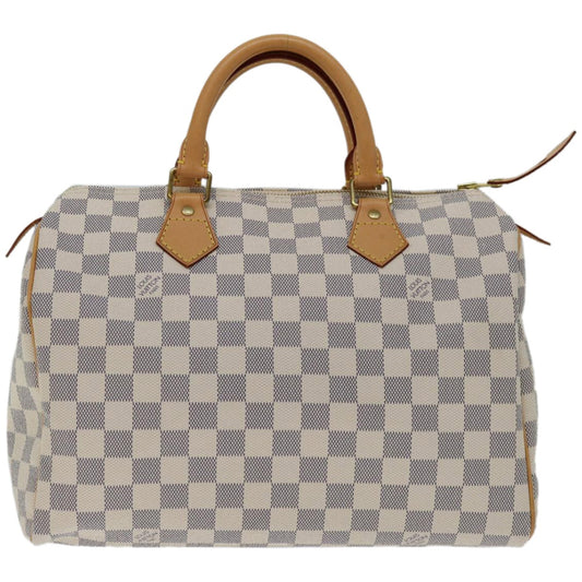 Louis Vuitton Speedy 30 White Canvas Hand Bag