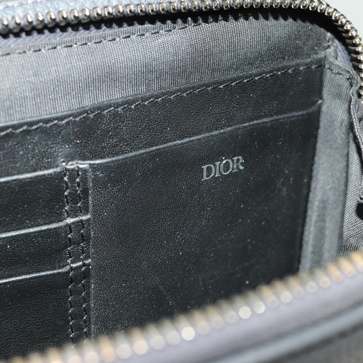 Dior Grey Leather Shoulder Bag