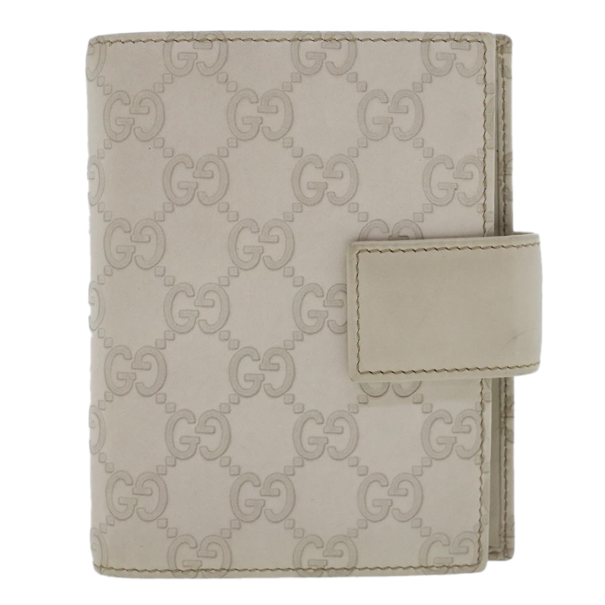 Gucci Guccissima White Canvas Wallet Accessories