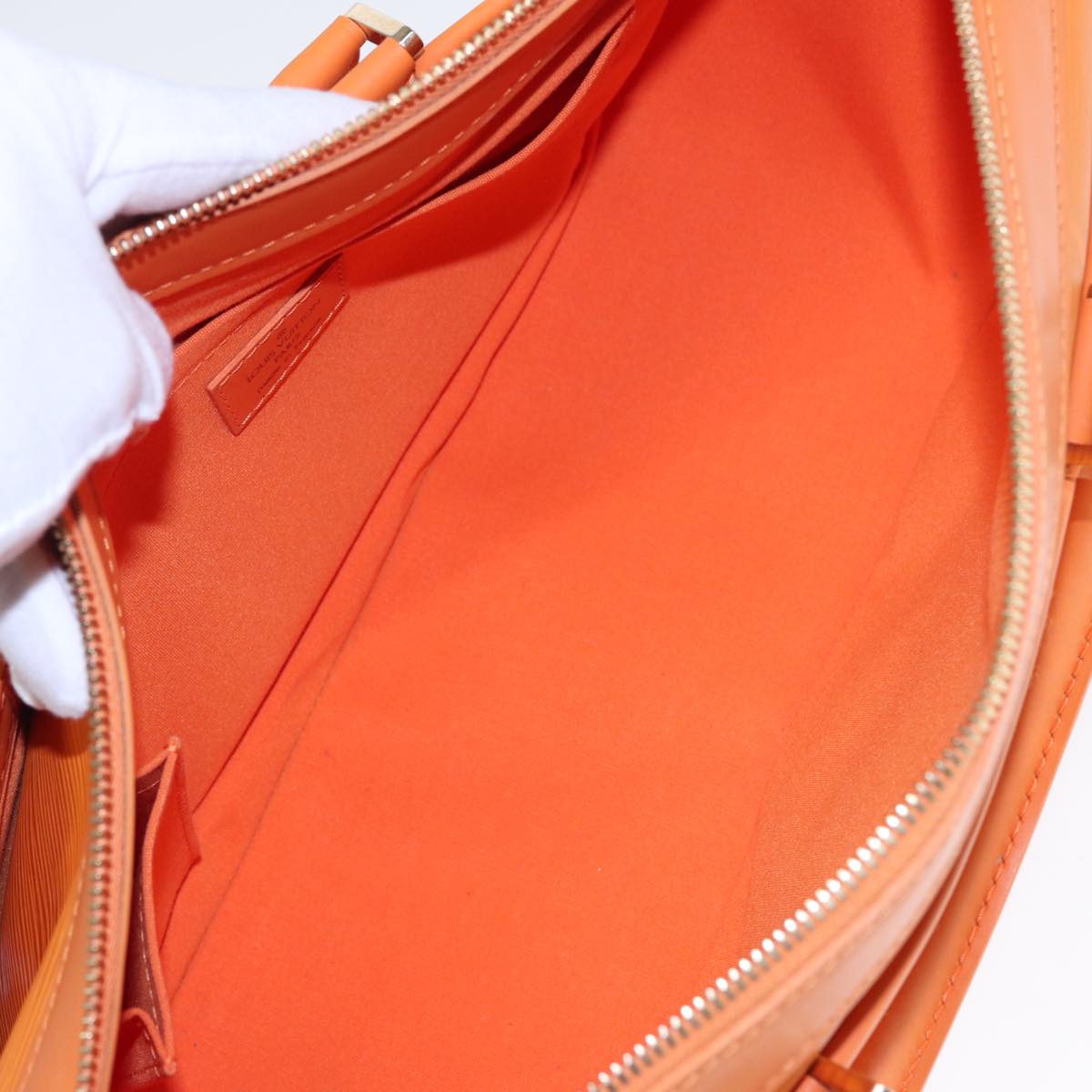 Louis Vuitton Danura Orange Leather Hand Bag