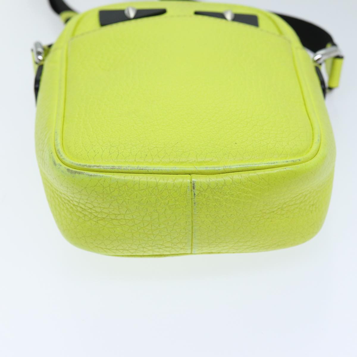 Fendi Monster Yellow Leather Shoulder Bag