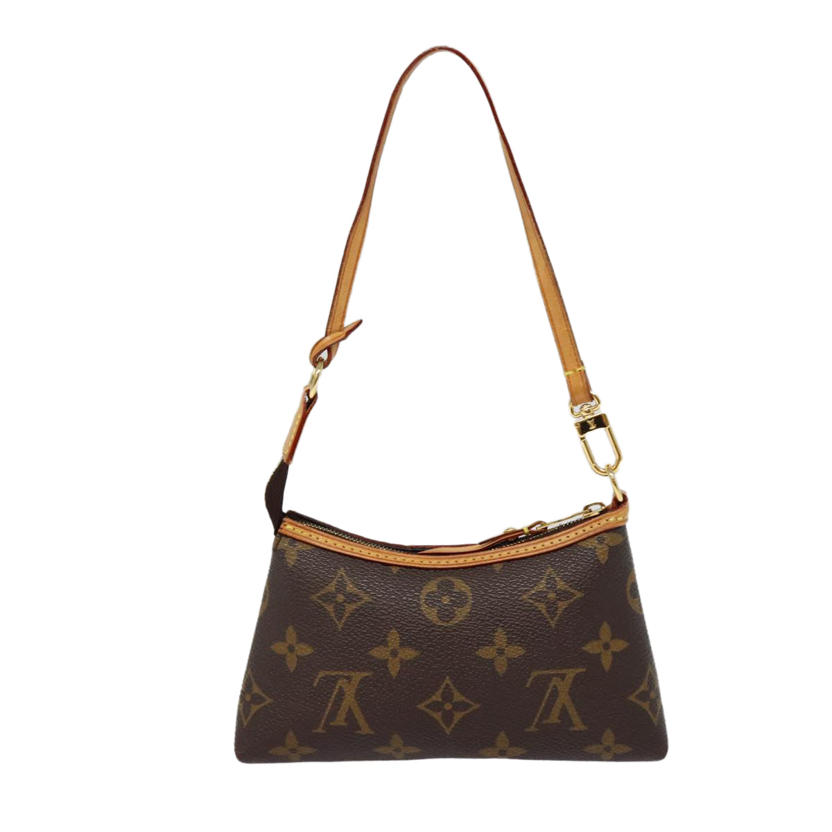 Louis Vuitton Delightful Brown Canvas Clutch Bag