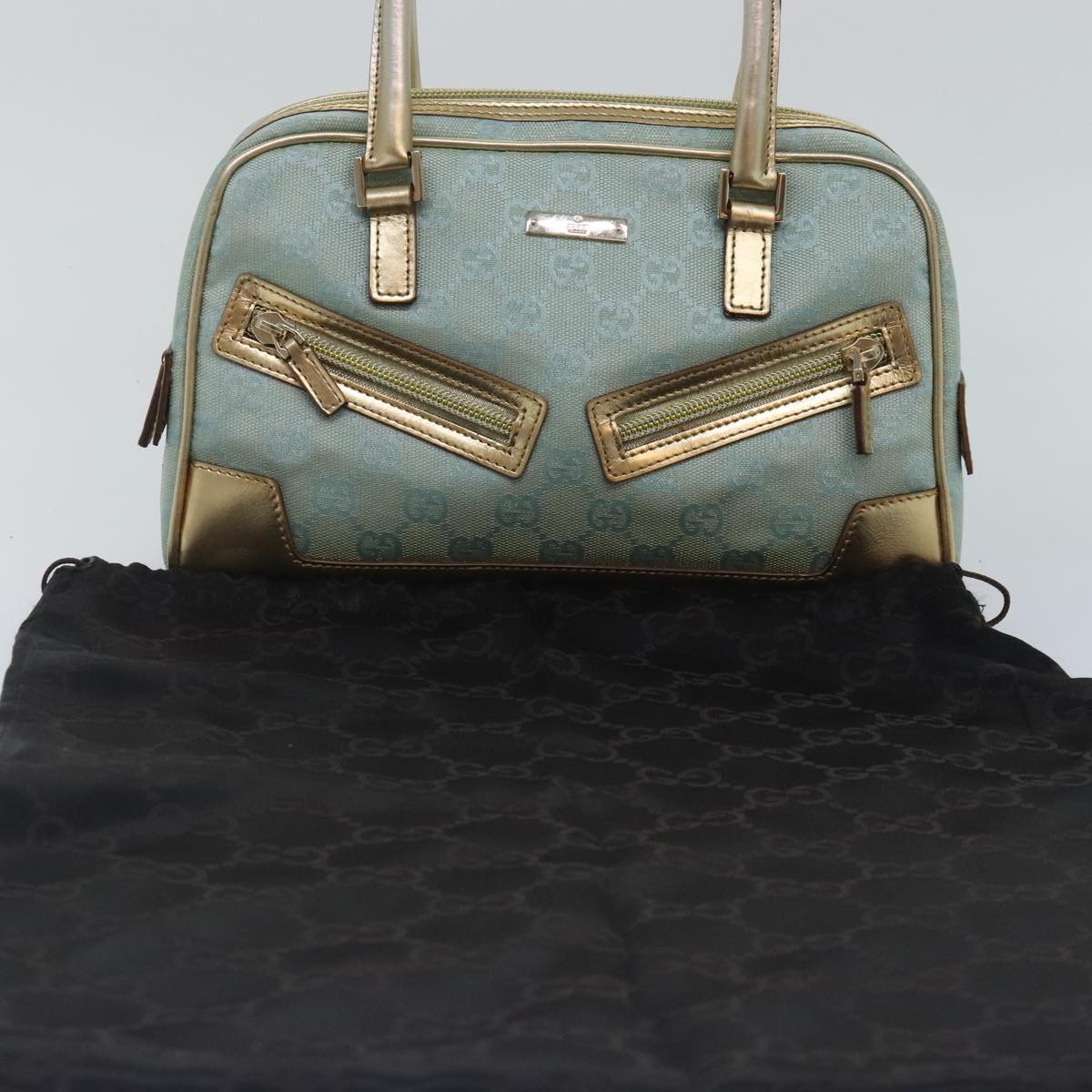 Gucci Sac de jour Baby Blue Canvas Hand Bag